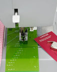 Seam Guide Ruler and Magnetic Seam Guide for Sewing Machine,1/8” to 2” Straight Line Hems Sewing Ruler of Sewing Products for Sewing Gauge, Includes 1/4” Pivot Point and 45 Degree Trim Line