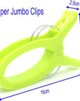 Set of 6 Super Jumbo Plastic Clips for Keeping Towels Sheets Quilts Clothes from Blowing Away
