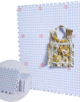 9 Pack & Crochet Project, Extra Thick Knitting Blocking Mat with Grid Lines,Knitting Mats with 100 T-Pins and Storage Bag