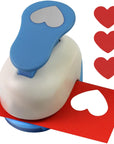 Heart Punches for Paper Crafts, 1-Inch Across, Small Hole Heart Punch Cutter, Lever Punch, Heart Shape for Card Making, Scrapbooking, DIY Arts.