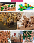41Pcs Plastic Polymer Clay Art Tools Set for Kids Adults,Knives Pottery Tools,Ceramic Supplies for Engraving, Embossing, Shaping,Sculpting,Modeling