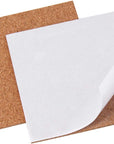 40 Pack Self Adhesive Cork Squares and round DIY Adhesive Cork Board for Coasters and DIY Crafts
