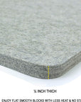 Wool Pressing Mat - 17" X 13.5" Quilting Ironing Pad - 100% New Zealand Felted Wool Iron Board for Quilters, Great for Quilting & Sewing Projects by