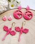 Dragon Clay Cutters, Polymer Clay Cutters Dragon, Dragon Earring Clay Cutter, Polymer Clay Cutters for Jewelry Making.