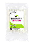 Black Fabric Hot Glue Sticks, Mini Size 4-Inch L, 5/16-Inch D - 18 Pack, Machine Washable, Works with Fabric, Leather, Ribbon - Made in USA (FS-18B)