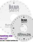 round Kumihimo Disk, 4.25 Inch Diameter, 3/8” Thick Dense Foam, Jewelry Tools for Braiding, 1 Disks