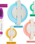Pompom Makers 4 Size Pom Poms Maker Tool Set DIY Fluff Ball Weaver for DIY Wool Yarn Knitting Craft Project with Cutter Scissors