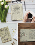 Handmade Vintage Deckle Edge Blank Paper - 5.25X8.25 (A5) - A5 Package of 50 for Writers, Invitations, Crafts - Thick 150 GSM Recycled Paper