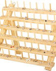 Nian Feng Braiding Hair Rack Stand for Hair Stylist, 2Pack Wooden Thread Holders for Spools of Thread, Spools Holder for Sewing Machine, Thread Racks for Spools of Thread, Sewing Organizer & Storage.