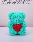Valentine's Day Gift Rose Bear Eternal Flower Rose Teddy Bear PE Foam Bear 25cm Valentines Day