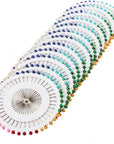 480 Pieces Multicolor Sewing Pins Straight Quilting Pearl Head Pins for Christmas and Other Crafts Making