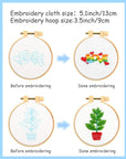 10 PCS Cross Stitch Kits for Beginners, Embroidery Beginner Kits for Kids 7-13, Include Instructions, Cross Stitch Kits with Pattern, Needlepoint Kits for Embroidery Projects
