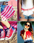 One-Step Tie-Dye Kit  Fabric Dye 40720 Fdy Med Americana Kit, 5 Color Trend, as Detailed