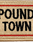 Ticket to Pound Town Patch - Iron On/Sew on - Fully Embroidered, Beige Color - Funny Morale, Tactical, Military Patch - Perfect for Your Tactical Military Army Gear, Backpack, Cap, Vest