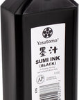 Bokuju Liquid Ink - 6Oz Sumi Ink for Calligraphy and Artwork - Black Drawing Ink for Use with Japanese Ink Brushes and Dip Pens
