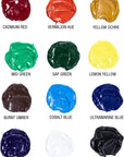 Premium Oil Paint - Set 12 Colors, Maximum Strength Pigmented Oil Paints for Professionals, Students,