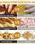 Gold Foil Flakes for Resin -15G, Jewelry Making, Imitation Gold Foil Flakes Metallic Leaf for Nails, Painting, Crafts, Slime and Resin Jewelry Making (Gold, Silver, Copper Colors)
