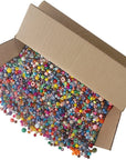 Bonanza 5LB of Mixed Craft Beads, Sizes, Plastic, Round, Multicolor
