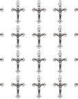 100Pcs Antique Silver Plated Cross Charms Pendant DIY Bracelets Necklace Jewelry Making Craft Wholesale 37Mmx21Mm(A282)
