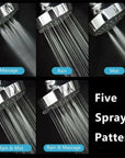 Shower Heads Handheld Spray High Pressure Adjustable Showerhead Top Spray Bath