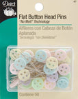 68 Flat Head Pins, Flower, 2-Inch (50-Count)