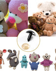 364PCS Safety Eyes,Crochet Eyes and Noses with Washers 6-18MM 10 Sizes Eyes for Amigurumi and Crocheting Animals DIY Crafts Stuffed Animal