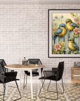 Bird Diamond Painting Kits for Adults Flower,5D DIY Full Drill round Diamond Art Gems Vertical Perfect for Home Wall Decor 12X16 Inch/30 * 40Cm