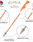 140 Colors Gel Pens Set Gel Pen for Adult Coloring Books Drawing Painting Writing