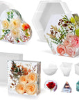 Resin Molds Silicone,Epoxy Resin Casting Craft Mold for Flower Preservation Bookends DIY Art (Large, Arch)