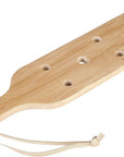 Bamboo Wood Paddle Lightweight Wooden Paddle with Airflow Holes, 13.3 Inch