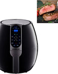 3.7-Quart Programmable Air Fryer with 8 Cook Presets, GW22638 - Black