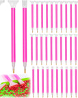 36 Pack Diamond Art Painting Pens 5D Diamond Embroidery Art Pens with 3 Drill Sizes, Efficient Diamond Art Pens Tools for DIY Diamond Rhinestone Painting Crafts Making (Red)