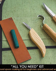 S13 Wood Carving Tools Set for Spoon Carving 3 Knives Wood Carving Kit for Beginners Hook Knife Wood Carving Right-Handed Spoon Carving Whittling Knives (S13 Right-Handed)