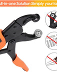 Snap Tool for Boat Cover - Heavy Duty Snap Fastener Snap Tool Snap Button Starter Kit with 15Mm Marine Grade Snap Button with Punch Hole Function for DIY Leather Canvas Tarps