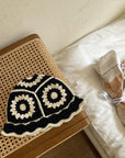 Handmade Flower Crochet Bucket Hat