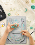Bead Tray for Jewelry Making and Jewelry Making Supplies Kit Own Bead Tools for Jewelry Making Include Beading Board, Bead Tool Kit, Jewelry Making Tools for Jewelry Repair (23Pieces)