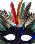 Natural Turkey Spotted Feathers, 30Pcs Pheasant Feathers for Crafts DIY Hat Floral Arrangements Wing Quill Wedding Home Party Decorations 6-8 Inch(3 Styles)