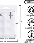 Wax Melt Molds 100 Pack Wax Molds Clear Plastic Wax Melt Clamshells