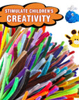 1000Pcs Pipe Cleaners for Arts and Crafts, 40 Color Chenille Stems for DIY Creative Projects, Craft Supplies for Adults and Kids (12Inch×6Mm)