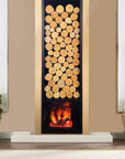 6 Pack Large Birch Logs for Fireplace Unfinished Wood Crafts DIY Home Decorative Burning(Logs:2.4"-3.1" Dia. X 16" Long)
