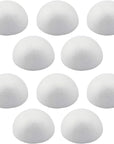 10PCS 2“ White Foam Balls Half round Hemispherical Christmas Craft Ball Wedding Decoration DIY Art Decoration