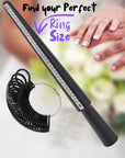 - Ring Sizer Measuring Tool Set, Ring Sizer Guage & Plastic Ring Mandrel with 1 Polishing Cloth, Ring Sizer, Ring Measure for Fingers, Ring Sizing Kit, Ring Finger Sizer, Ring Sizer Tool.
