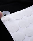 96 Pieces Non Slip Silicone Grips for Quilt Templates Non Slip Adhesive Rings Slip Ruler Grip Stickers Semi Transparent, 48 Large and 48 Small