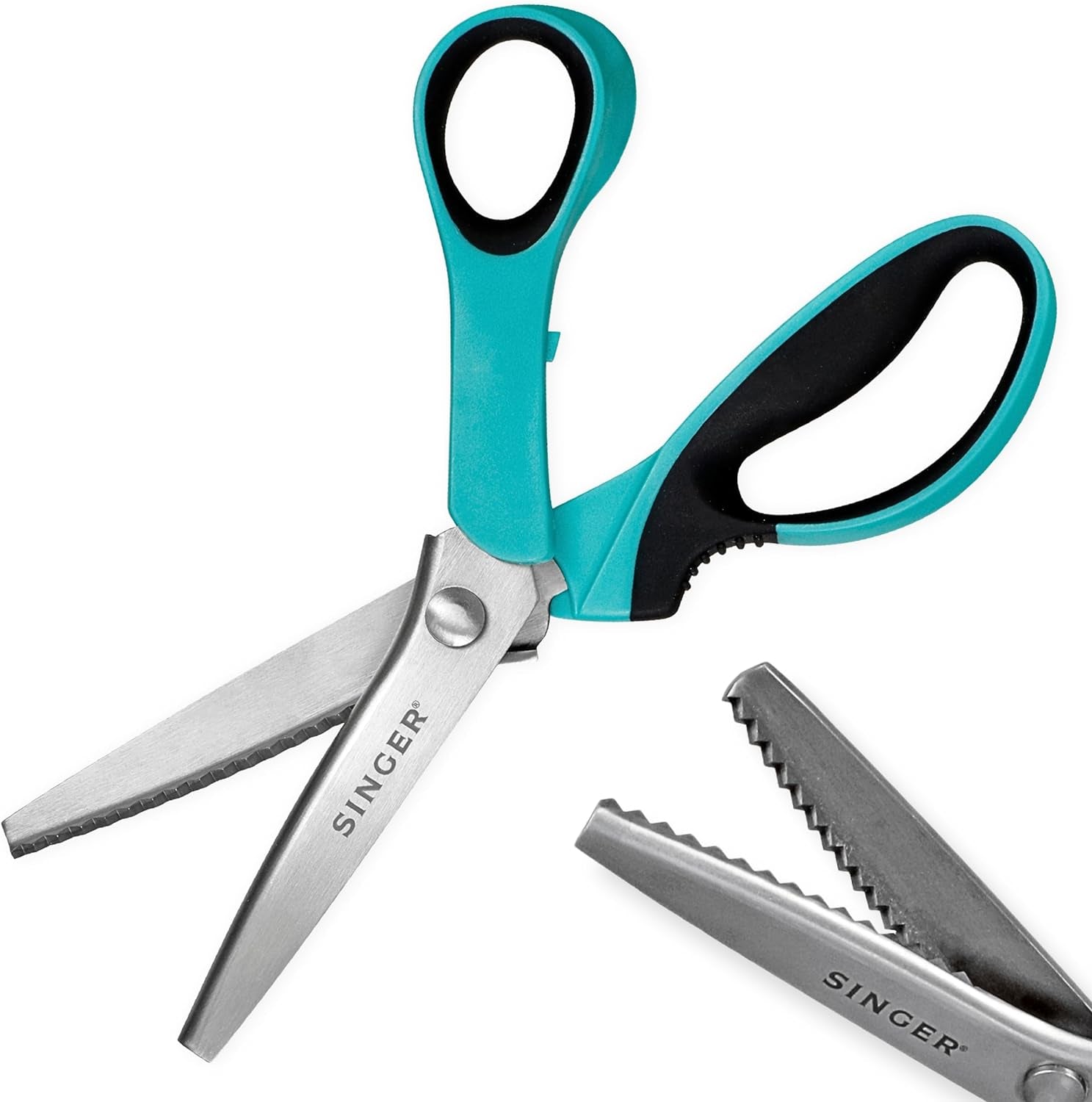 Proseries 9" Pinking Shears - Heavy-Duty Stainless Steel - Zigzag Cut for No-Fray Fabric, Sewing & Craft Edging