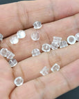 Earring Backs Rubber,50Pcs Soft Clear Earring Backs for Studs,Hypoallergenic Silicone Earrings Backs Replacement for Women(Round)