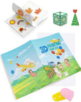3D Printing Drawing Book, Reusable Colorful 40 Patterns Thick Paper Template with a Clear Plate, Painting Graffiti Template for 3D Pen Kids DIY Gift