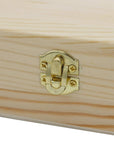Unfinished Wood Craft Box – Light Unfinished Wood with Clasp – Make Your Own Gift Box, Jewelry Box, Photo Box - Decorate with Paint, Ribbon, Decoupage and More – 6" X 4" X 2"