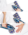 Tailors Ham, Pressing Tool for Ironing, Sewing Ham for Dart, Sleeve, Curved Seam (Blue and Yellow Plaid)