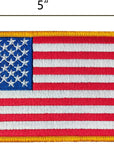 American Flag Embroidered Patches,Government Issue Military Surplus,Vest Size Tactical Military Morale Flag Patch,Hook and Loop USA Flag Patches Set for Caps,Bags,Backpacks,Tactical Vest,1-Pack