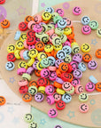 650 Pcs of Smiley Face Beads, 7X4 Mm, Big Pack | Mixed Colorful Beads, Happy Face Beads for DIY Jewelry Bracelet Earring Necklace Craft Making Supplies